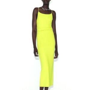 ZARA Lime Green Dress